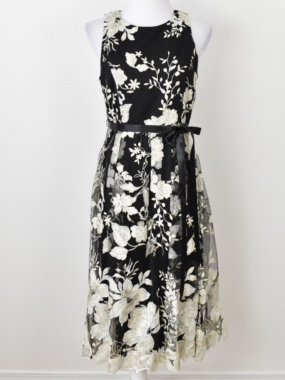 Alex Evenings Floral Embroidered Formal Midi Dress - 8p - Picture 7 of 12